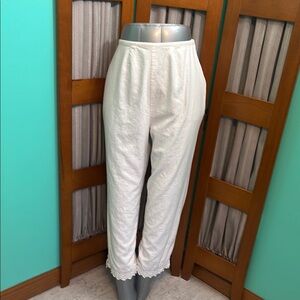 Robert Louis White Linen/Rayon Pants